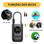 Imagem de Mini Compressor Calibrador Bomba de Ar Portatil Para Encher Pneu Carro Moto Bike Bola 150 Psi