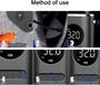 Imagem de Mini  Compressor Portátil Calibrador Pneu Digital Carro Bike Moto Sem Fio Recarregável