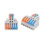 Imagem de Mini Conector de Fio Universal - Bloco Terminal Push-in 2/3 Pinos - Fixação em Furo