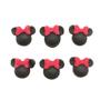Imagem de Mini Confeito - Minnie Botons Vermelho - 6 unidades - Abelha Confeiteira - Rizzo