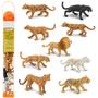 Imagem de Mini conjunto de estatuetas Safari Ltd. Big Cats TOOB 9 peças para crianças a partir de 3 anos