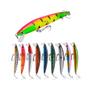 Imagem de Mini Conjunto de Iscas de Pesca Flutuantes - 10 Peças Crankbaits Minnow