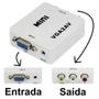 Imagem de Mini Conversor Vga Para Av Rca Áudio E Vídeo - Vga2av