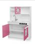 Imagem de Mini Cozinha Princesinha Brinquedo Armário Infantil Rosa MDF