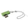 Imagem de Mini Disco Flash USB Rotativo 2GB Verde - Conjunto de Acessórios para Computador