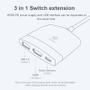 Imagem de Mini Dock Conversor Video Hdmi 4k + Usb 3.0 NSwitch