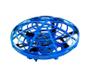 Imagem de Mini Drone Disco Voador Ufo Infantil Colorido Bateria - Azul