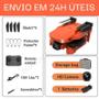 Imagem de Mini Drone Laranja K9 Câmera 4K Wifi Fpv Dobrável Com Bolsa