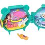 Imagem de Mini Estojo e Playset com Mini Boneca Polly Pocket - Lontra - Pet Connects - Mattel