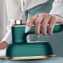 Imagem de Mini Ferro De Passar Roupa A Vapor Para Viagem Bivolt Cor Verde-escuro