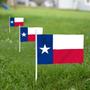 Imagem de Mini Flag Anley Texas State, pacote com 12, 5 x 8 polegadas com bastão