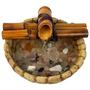 Imagem de Mini Fonte Agua Cascata Feng Shui Mesa Bambu Decorativa 19cm Decoração