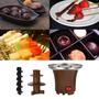 Imagem de Mini fonte de chocolate três camadas elétrica máquina fusão chocolate