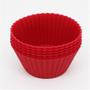 Imagem de Mini Forma de Silicone C/6 Pcs  Vermelho/unico