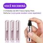 Imagem de Mini Frasco Porta Perfume Portátil 2 Uni Recarregável Bolsa Viagem