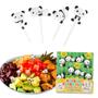 Imagem de Mini Garfinhos Infantil, Crianças de Urso Panda Para Lanches, Lancheiras, Frutas e Petiscos