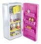 Imagem de Mini Geladeira Infantil Brinquedo Menina Rosa Barata
