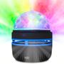 Imagem de Mini Globo De Luz Giratorio Led Coloridos Portatil Usb Dj