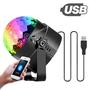 Imagem de Mini Globo Jogo De Luz RGB Colorido Com Bluetooth e Caixinha de Som Iluminação P/ Festa USB LEY2165