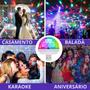 Imagem de Mini globo USB colorido com sensor de som 4w + brid adaptador usb android