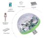 Imagem de Mini globo USB colorido com sensor de som 4w + brid adaptador usb android