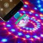 Imagem de Mini globo USB colorido com sensor de som 4w + brid adaptador usb android