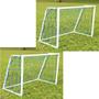 Imagem de Mini Gol Para Futebol Com Rede (Par) 100x70cm Rythmoon