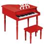 Imagem de Mini Grand Piano Best Choice Products Kids Red com acessórios