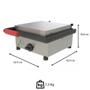 Imagem de Mini Grill Elétrico Progás PR-350E New Queen Com Prensa Chapa Para Lanches Aço Inox 127v P30176