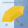 Imagem de Mini Guarda-Chuva de Viagem Tebeban - Leve e Portátil (Amarelo)