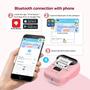 Imagem de Mini Impressora de Etiquetas Térmica Bluetooth Phomemo M110 - Fita Rosa