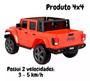 Imagem de Mini Jeep Gladiator Rubicon Caminhonete 4x4 Elétrica Vermelha