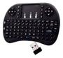 Imagem de Mini Keyboard Teclado Sem Fio Backlit Preto Com Led