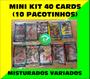 Imagem de MINI KIT 40 CARDS Misturados - 10 pacotes com temas diferentes - Naruto, Free Fire, Fortnite, Dragon Ball, Minecraft