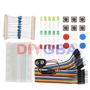 Imagem de Mini Kit Inicial de Placa de Ensaio 13 em 1 para Arduino Uno R3 - Com Botão, Fio Jumper e LEDs