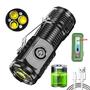 Imagem de Mini Lanterna 3 LED Super Brilhante com Carregamento USB - Portátil com Clip