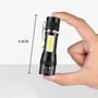 Imagem de Mini Lanterna de Led Com Pen Clip Portatil Com Carregamento USB
