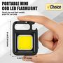 Imagem de Mini Lanterna LED Recarregável 800 Lúmens - Magnética com Luz de Trabalho - USB