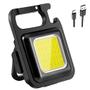 Imagem de Mini Lanterna Portátil LED Recarregável COB Chaveiro Lanternas Com 4 Modos De Luz À Prova D'água
