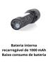 Imagem de Mini Lanterna Tática Com Led E Zoom Recarregável