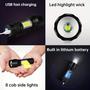 Imagem de Mini Lanterna Tática Com Led E Zoom Recarregável Usb luz forte usb