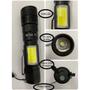 Imagem de Mini Lanterna Tática Led Cree T6 Cob Zoom passeio noturno AN-1801 10W + 5W