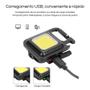 Imagem de Mini Lanterna Tatica Potente 25 Led Cob Recarregavel Camping