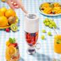 Imagem de Mini Liquidificador Portatil Garrafa Mixer 450Ml Copo Misturador Recarregável Elétrico Cozinha Viagem Vitamina Suco frutas