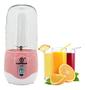 Imagem de Mini Liquidificador Portátil Recarregável Com Copo Mixer Juice Suco Cor:rosa e branco
