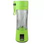 Imagem de Mini liquidificador portátil verde para suco vitamina shake recarregável USB 380ml