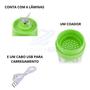 Imagem de Mini liquidificador portátil verde para suco vitamina shake recarregável USB 380ml