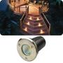 Imagem de Mini Luminária Balizador Led Cob 3W Bivolt De Embutir Em Piso Chão Gramado Escada Jardim Branco Quente À Prova De Água