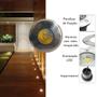 Imagem de Mini Luminária Balizador Led Cob 3W Bivolt De Embutir Em Piso Chão Gramado Escada Jardim Branco Quente À Prova De Água