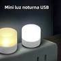 Imagem de Mini Luminária de Mesa LED USB Recarregável - Branco Quente - Proteção para os Olhos